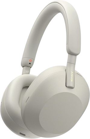 Sony WH-1000XM5 Wireless Industry Leading Noise Cancelling Headphones, Silver