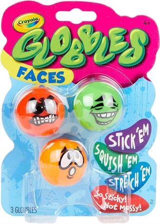 Crayola Silly Faces Globbles 3 Count Toy Kit