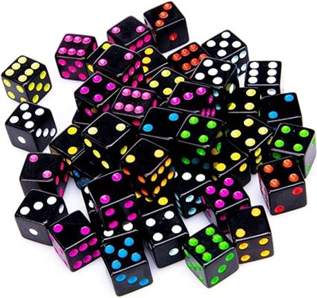 Bry Belly Blackout Dice, 50-pack