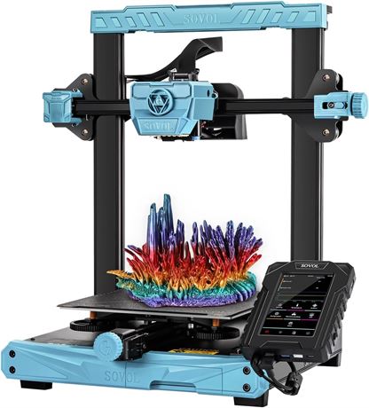 Sovol SV07 3D Printer with Klipper 5 inch Touch Screen, Max Print Speed 500mm/s