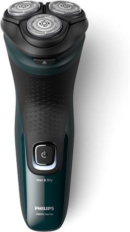 Philips Electric Shaver Series 3000X, Wet & Dry with Self-Sharpening Blades