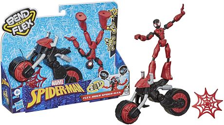 Marvel Bend and Flex, Flex Rider Spider-Man Action Figure