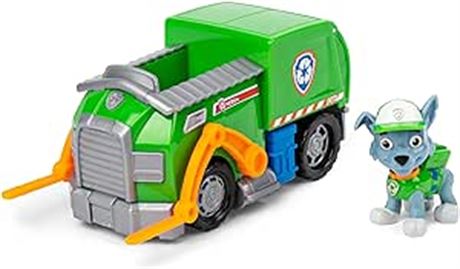 PAW Patrol, Rocky’s Recycle Truck, Toy Truck with Collectible Action Figure