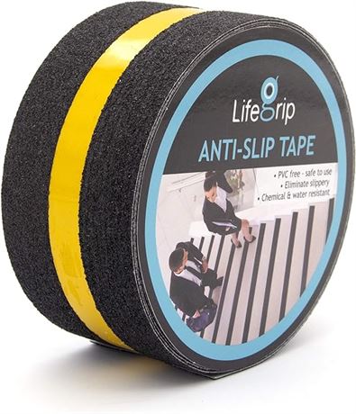 LifeGrip Anti Slip Traction Tape with Reflective Stripe, Best Grip, Friction