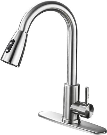 Kitchen Faucet with Pull Down Sprayer 360 Swivel