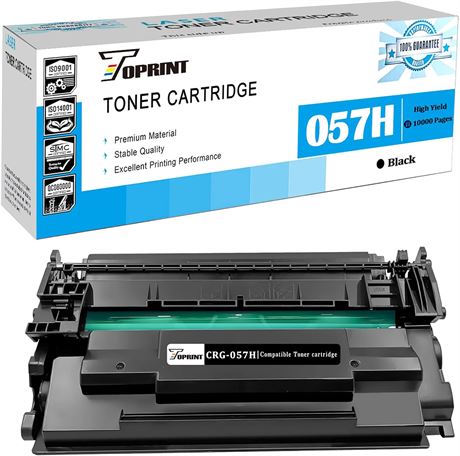 Compatible Toner Cartridge 057H ( 057 ) High Yield 10000 Pages TOPRINT