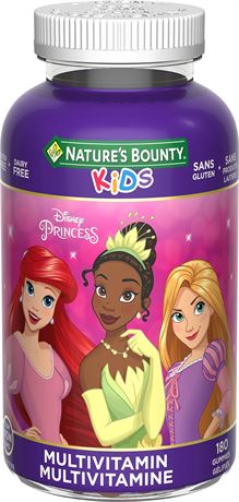 Disney Kids Princess Multivitamin, No Artificial Flavours, 180 Gummies