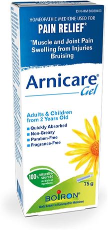 Boiron Arnicare Gel 75g for Pain Relief for the relief of muscle pain and joint