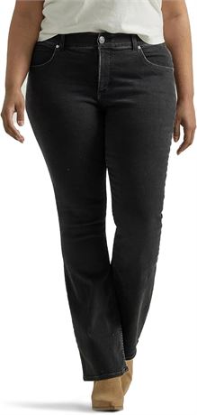 20W - Lee Women's Plus Size Ultra Lux Comfort with Flex Motion Bootcut Jeans