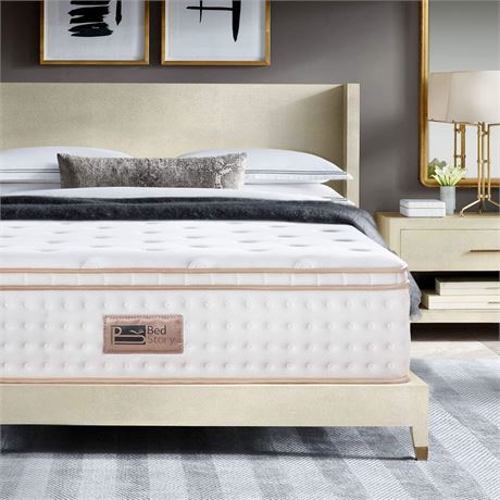 BedStory 12 Inch Queen Mattress, Luxury Gel Infused Memory Foam Mattress