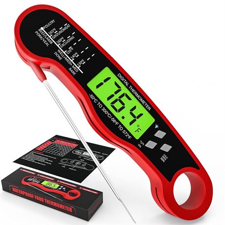 AWLKIM Meat Thermometer Digital - Fast Instant Read Food Thermometer for Cooking