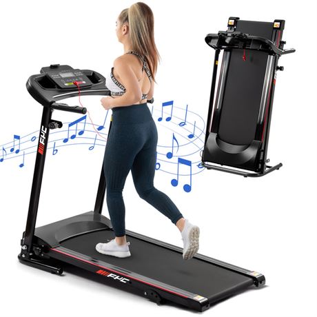 FYC 2.5HP Folding Treadmills for Home with Bluetooth and Incline