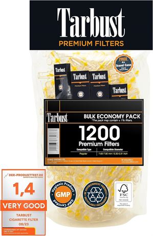 Tarbust 1200 Cigarette Filters for Smokers