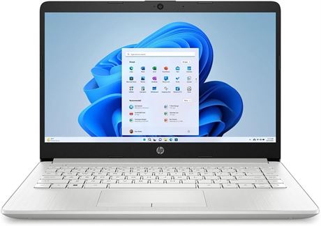 HP Stream 14" Laptop, Intel Celeron, 4GB, 64GB, Silver, Win 11 (S Mode)