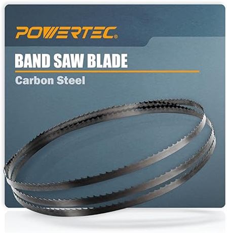 POWERTEC 70-1/2 Inch Bandsaw Blades for Woodworking, 1/2" x 14 TPI Band Saw Blad