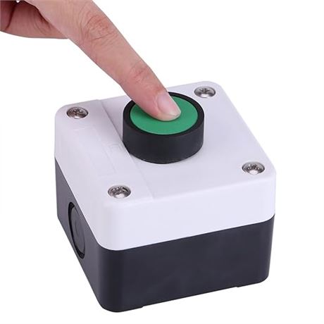 Doorbell Push Button, Green Button Switch Button Box Switch Station