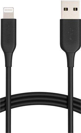 6-Ft Basics ABS USB-A to Lightning Cable Cord, MFi Certified Charger for iPhone