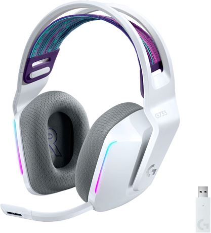Logitech G733 LIGHTSPEED Wireless Gaming Headset, White