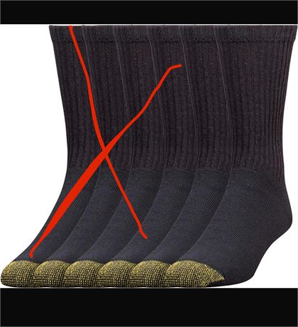 2 Pairs Gold Toe Turn Cuff Socks