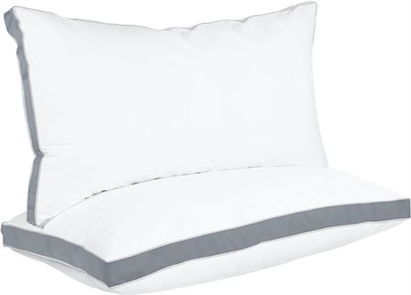 King Size (Grey), Set of 2, Utopia Bedding Bed Pillows for Sleeping