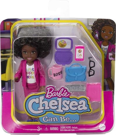 Barbie Chelsea Can Be Playset with Brunette Chelsea Boss Doll