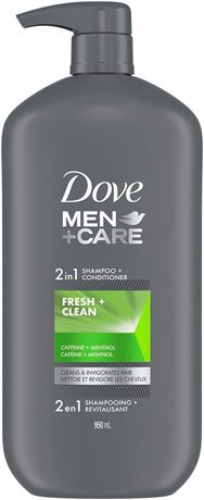 Dove Men + Care Fresh & Clean 2-in-1 Shampoo + Conditioner, 950 ml