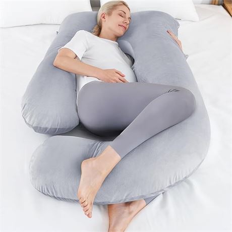SASTTIE Pregnancy Pillow for Sleeping, Full Body Pillow for Adults, Maternity
