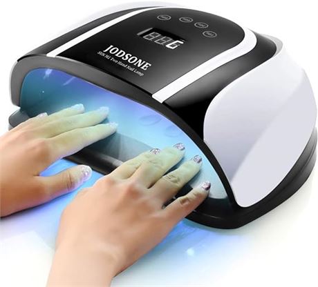 JODSONE 120W UV LED Nail Lamp for Two Hand, Led Nail Light for Gel Nails