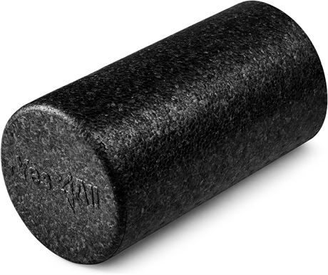 Yes4All EPP Foam Roller for Back, Legs – Extra Firm High-Density Foam Roller BLK