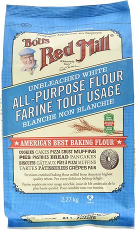 Bobs Red Mill Unbleached White All Purpose Flour, 2.27 kg