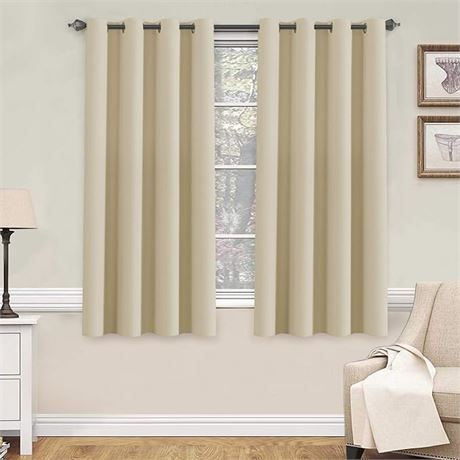 52" Wide x 63", H.VERSAILTEX Blackout Thermal Insulated Curtains