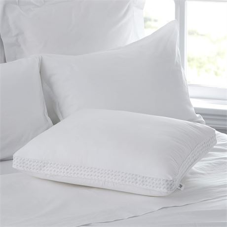 Sealy Essentials Down Alternative Memory Foam Pillow, Standard, White