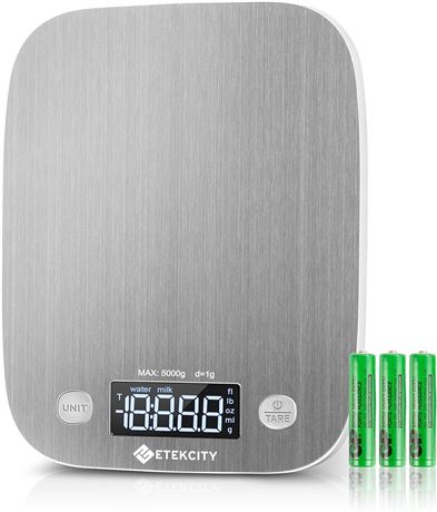 Etekcity Food Kitchen Scale, Digital Grams and Ounces for Weight Loss