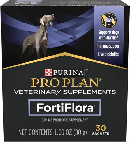30g Purina Pro Plan Veterinary Supplements FortiFlora Dog Probiotic Supplement