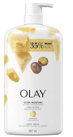 887 mL, Olay Ultra Moisture Body Wash with Shea Butter