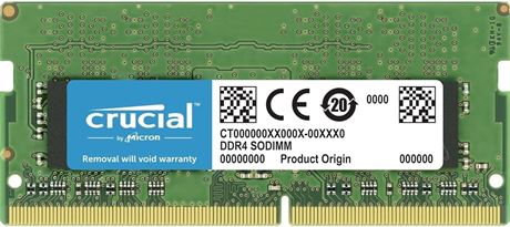 Crucial RAM 8GB DDR4 3200MHz CL22 (or 2933MHz or 2666MHz) Laptop Memory CT8G4SFR