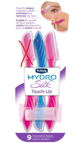 Schick Hydro Silk Touch-Up Multipurpose Exfoliating Face Razor