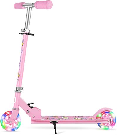 BELEEV Scooter for Kids Ages 3-12, 2 Wheel Folding Kick Scooter for Children