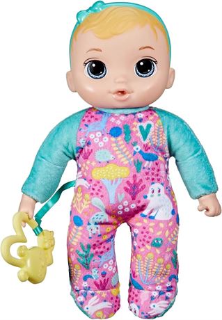 Baby Alive Soft ‘n Cute Doll, Blonde Hair, 11-Inch First Baby Doll Toy