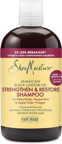 384ml SheaMoisture Jamaican Black Castor Oil Stengthen & Restore shampoo