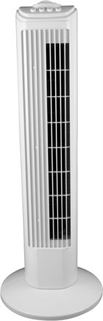Royal Sovereign TFN-508N 29in Oscillating Tower Style Fan with Timer White