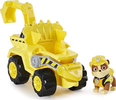 PAW Patrol, Dino Rescue Rubble’s Deluxe Rev Up Vehicle with Mystery Dinosaur
