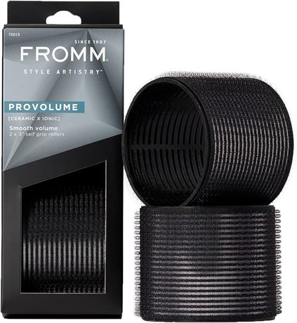 Fromm ProVolume 3" Ceramic Ionic Hair Rollers, Pack of 2