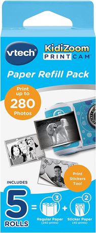 VTech KidiZoom PrintCam Paper Refill Pack - 5 Rolls