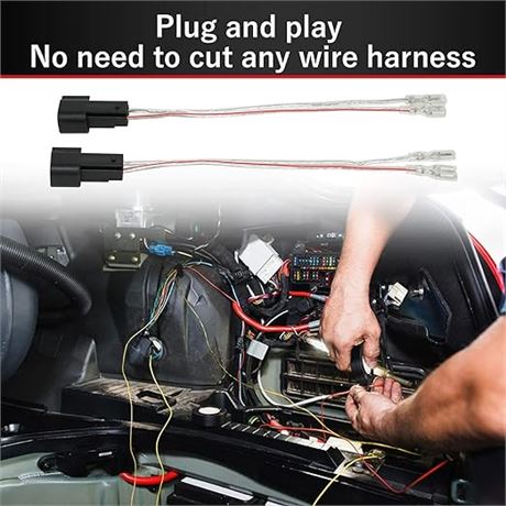 RED WOLF Speaker Wire Harness Connector for 2015-2021 GMC