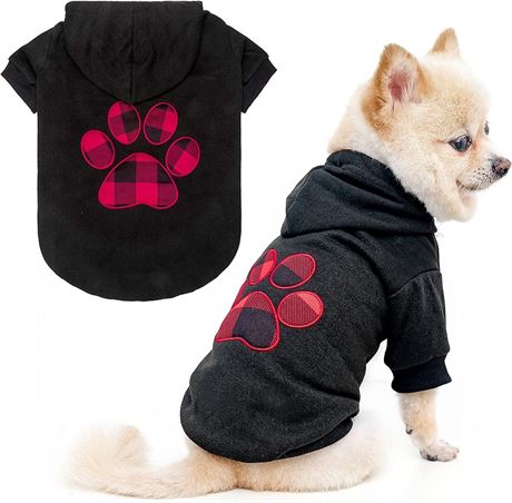 SMALL -  KOOLTAIL Dog Pullover Hoodie with Hat, Pet Cold Weather Clothes
