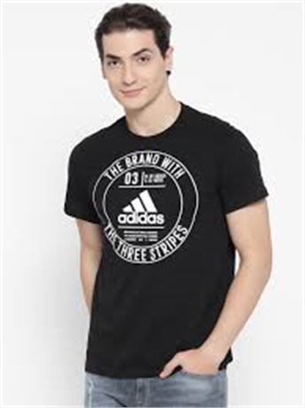 SMALL - Adidas Men's Printed Badge T-Shirt