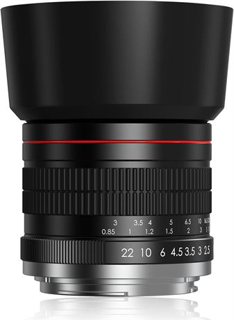 F Lens for Nikon - 85mm f1.8 Medium Telephoto Lenses Manual Camera Portrait Lens