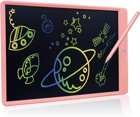 JONZOO LCD Writing Tablet 13.5 inch, Erasable Colorful Writing Pad Drawing Board