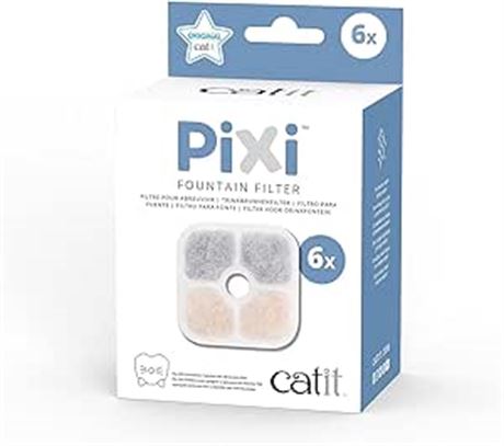 Catit PIXI Fountain Filters - 6-Pack